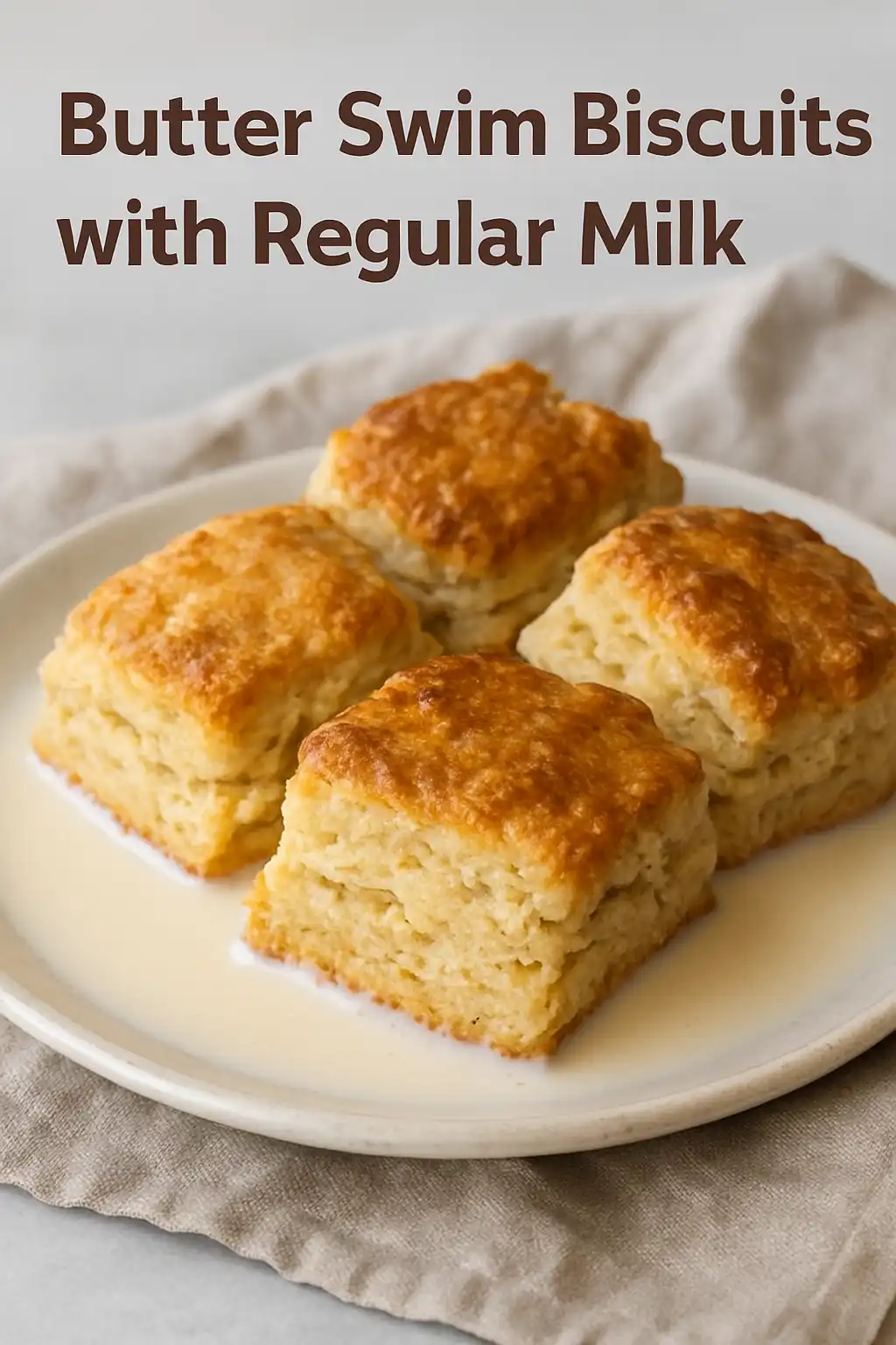 Butter Swim Biscuits with Regular Milk