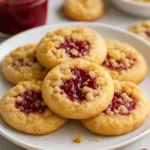 Buttery Raspberry Crumble Cookies Recipe