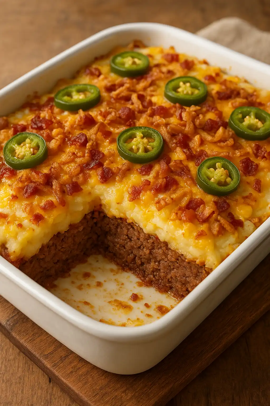 Cowboy Meatloaf and Potato Casserole Recipe