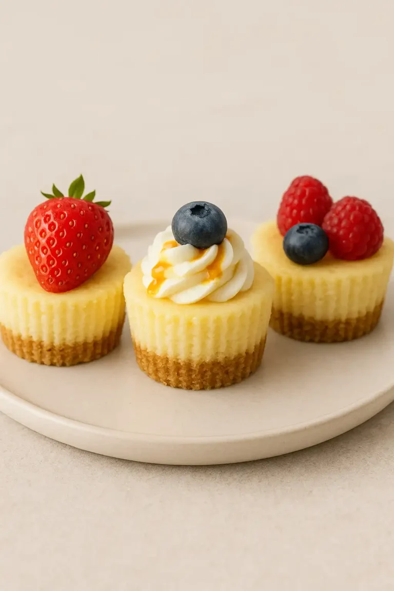 Miniature Baked Cheesecakes