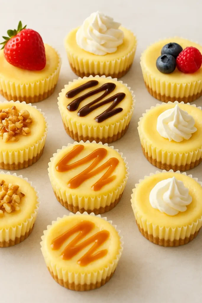 Miniature Baked Cheesecakes