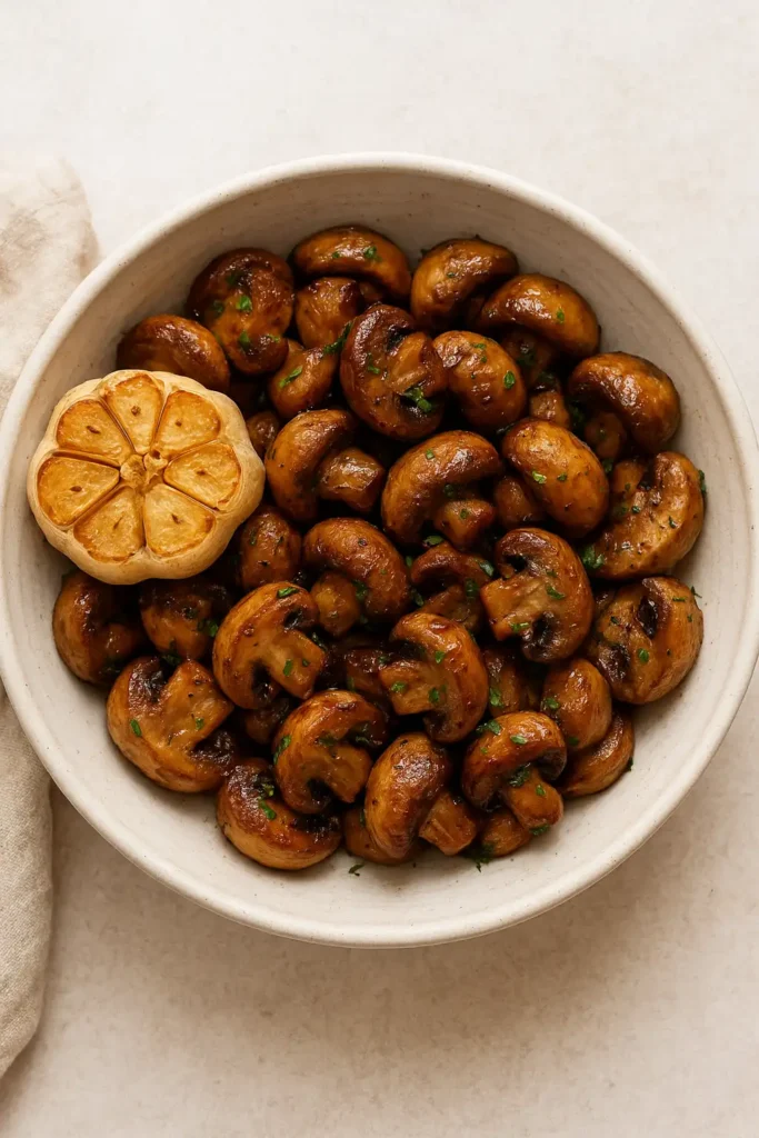 Roasted Garlic Mushrooms