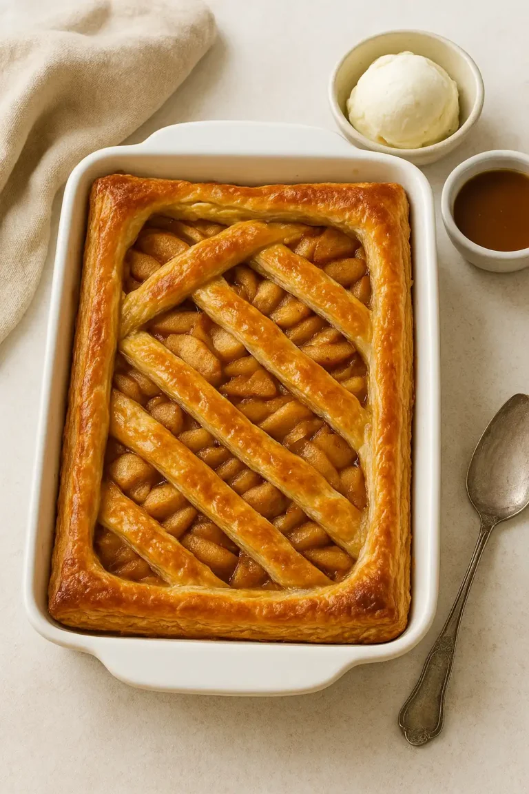 apple pie puff pastry bake