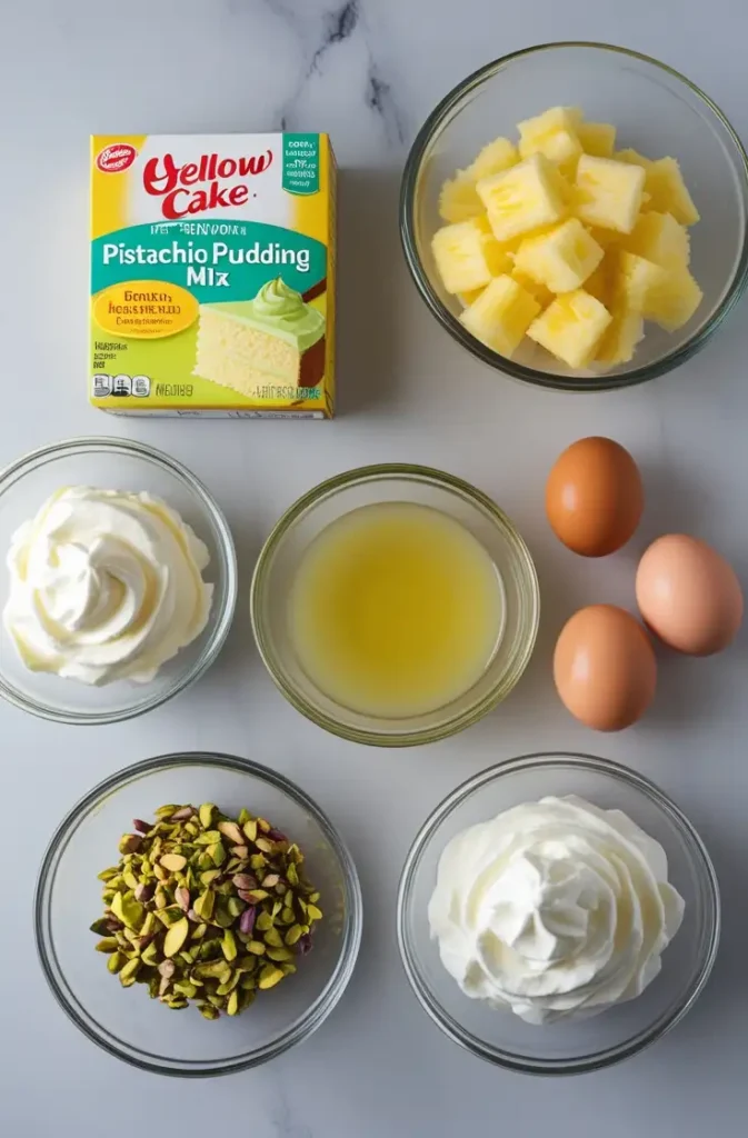 Pistachio Pineapple Cake