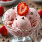 Cottage cheese strawberry ice cream