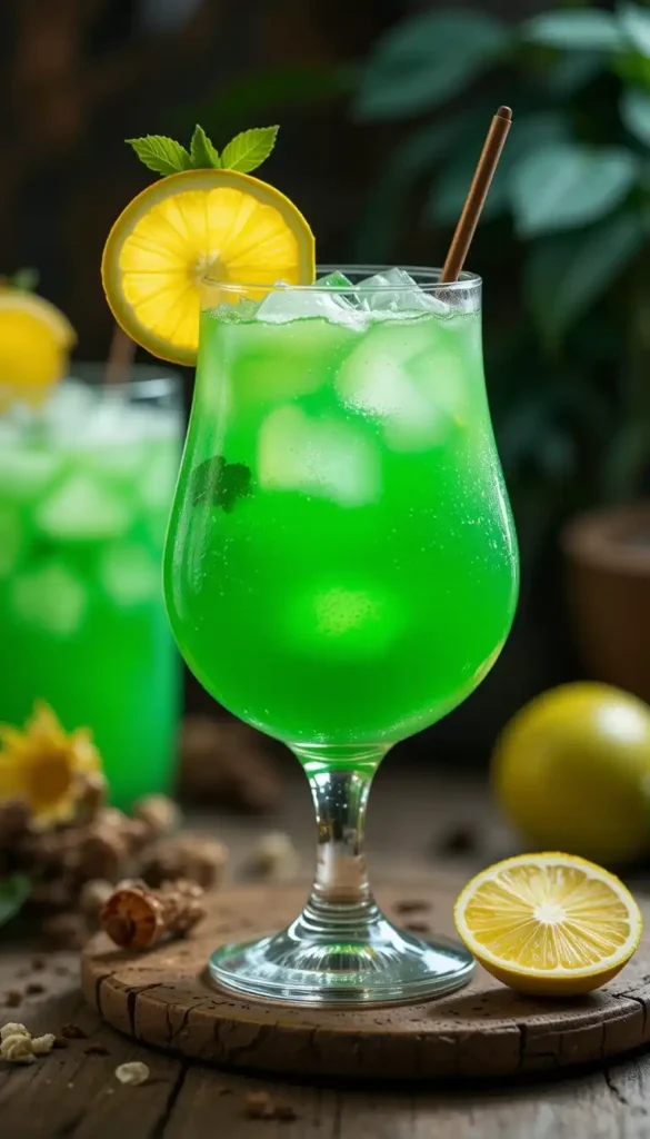 Green Hawaiian Punch Cocktail