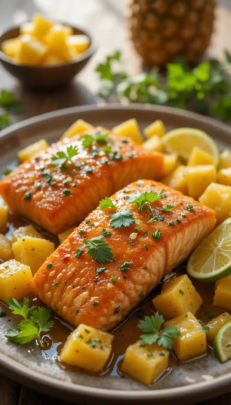 Honey Pineapple Salmon Recipe