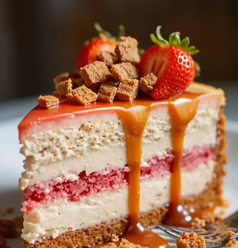 Snickers Strawberry Cheesecake