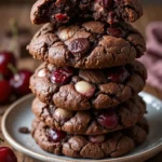 Triple Chocolate Cherry Cookies