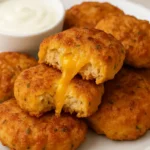 cheesy chicken fritters recipe