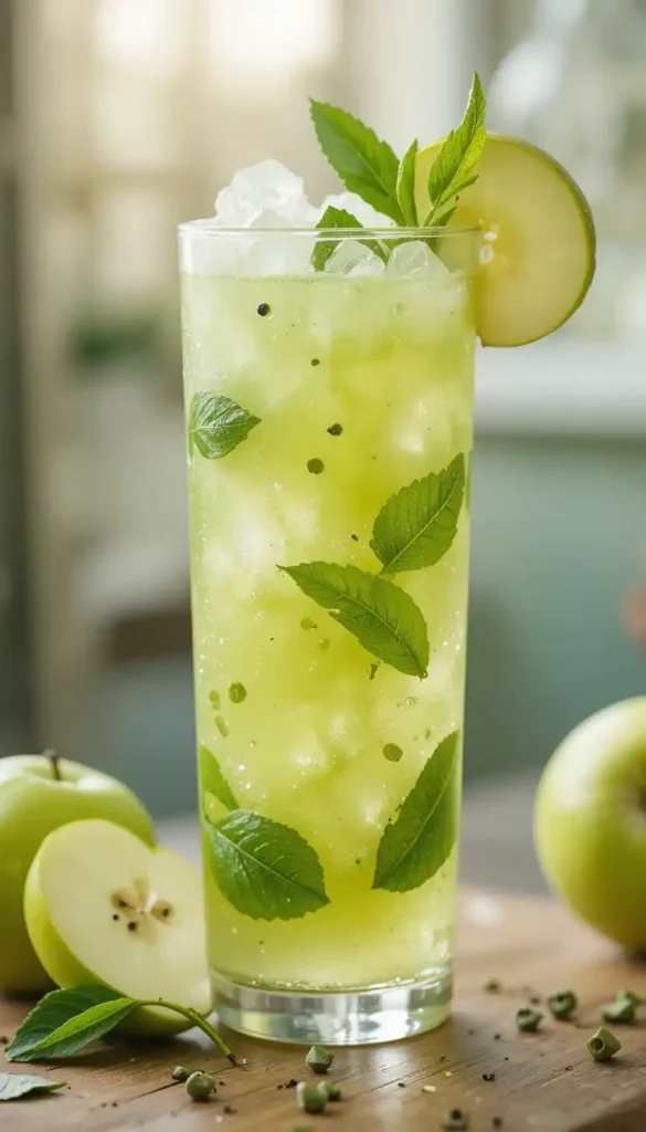 green apple mocktail