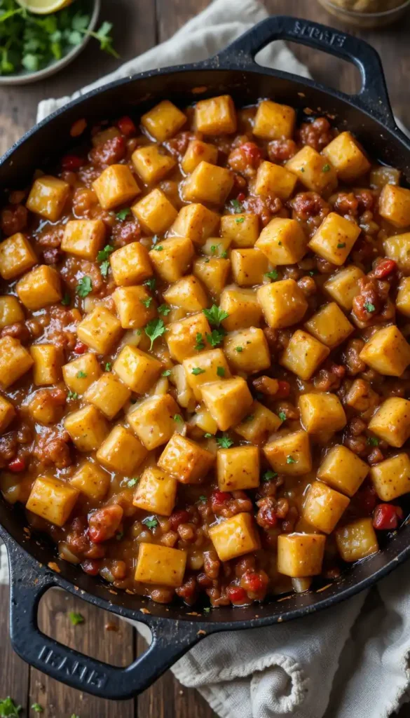 sloppy joe potato skillet
