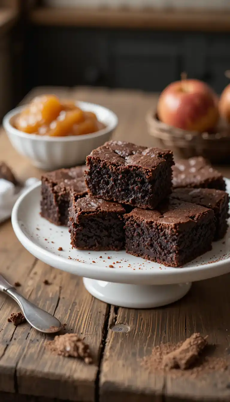 3 Ingredient Applesauce Brownies