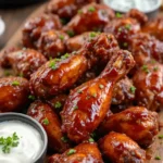 3 Ingredient Crockpot BBQ Chicken Wings