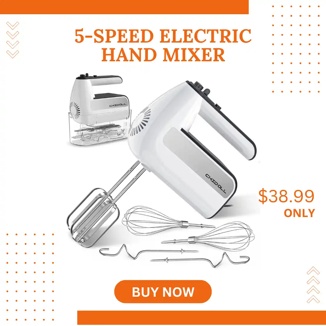 5-Speed Electric Hand Mixer