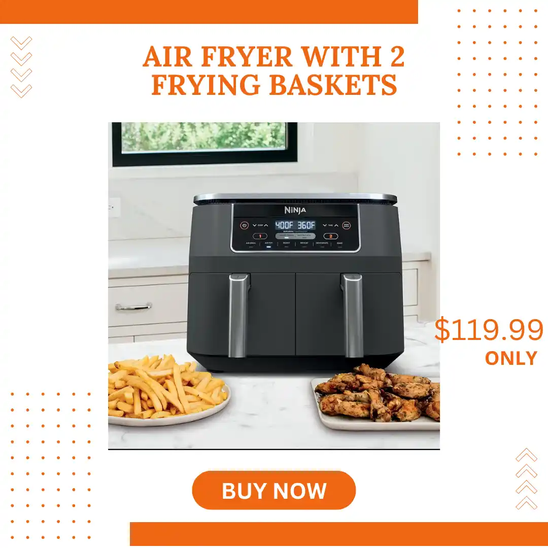 Air Fryer with 2 Baskets