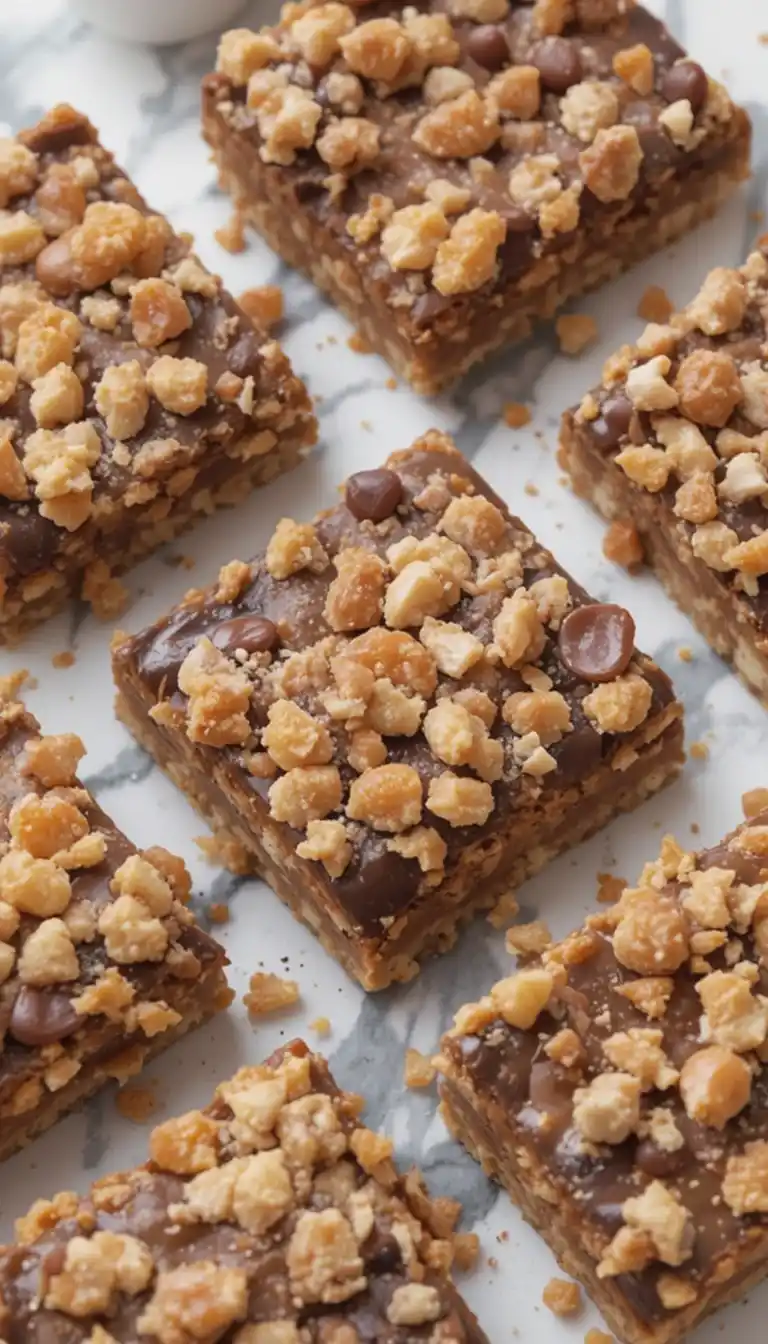 Caramel Chocolate Crunch Bars Recipe