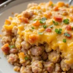 Loaded Cheesy Ham and Hash Brown Casserole