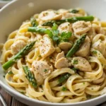 Creamy Chicken Pasta with Asparagus