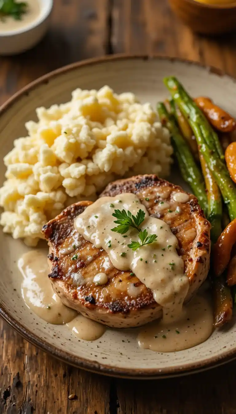 Creamy Ranch Slow Cooker Pork Chops
