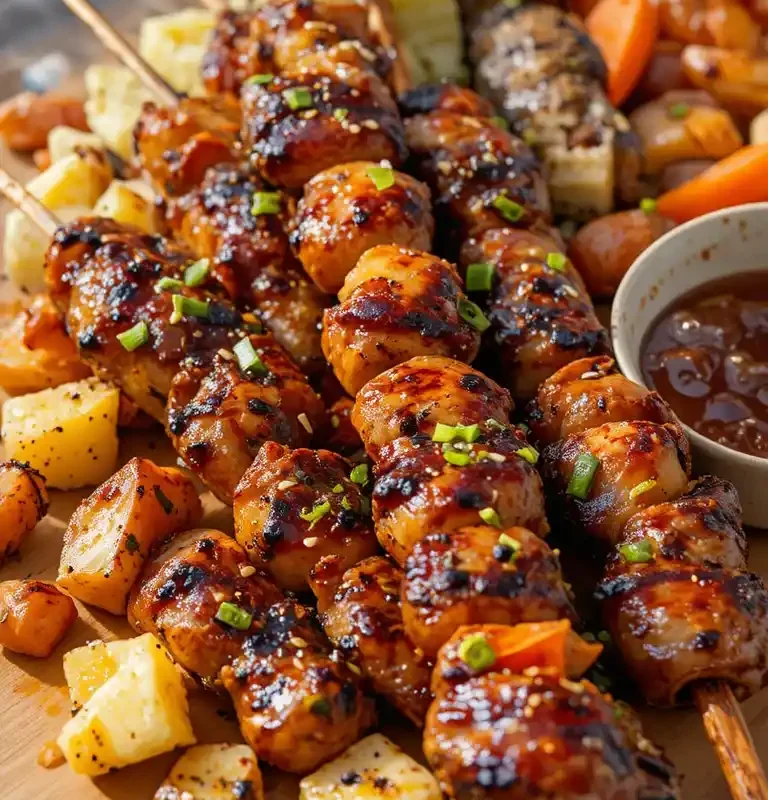 Grilled Chicken Teriyaki Skewers