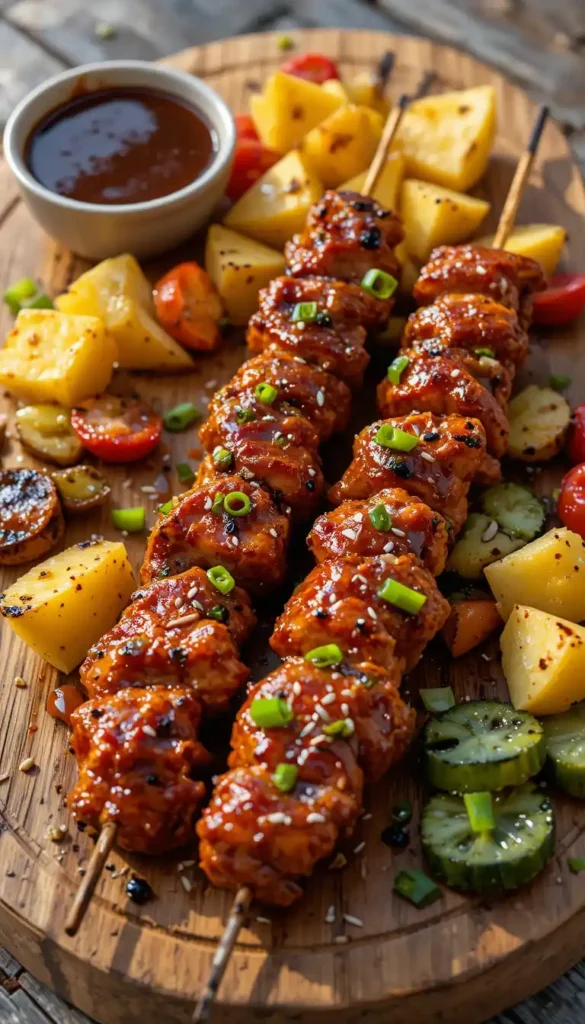 Grilled Chicken Teriyaki Skewers