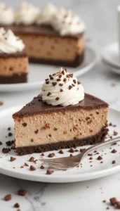 No Bake Mocha Cheesecake
