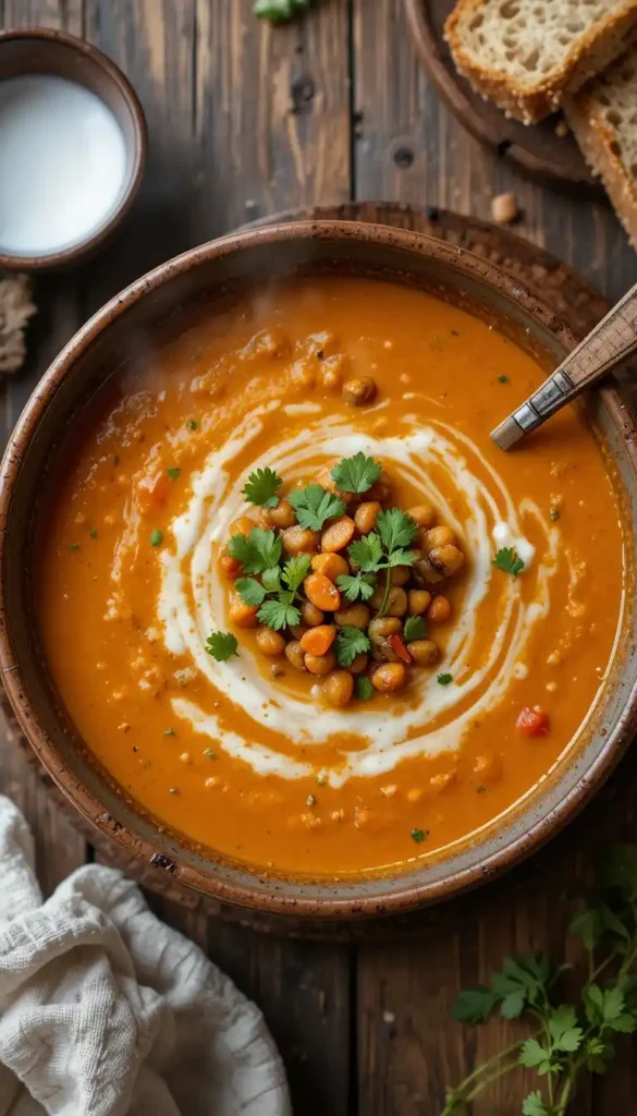 Spiced Carrot and Lentil Soup Recipe