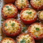 baked cheesy tomatoes