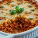 baked ziti with ricotta cheese and meat sauce