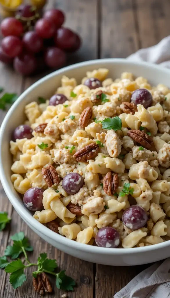 chicken grape pasta salad