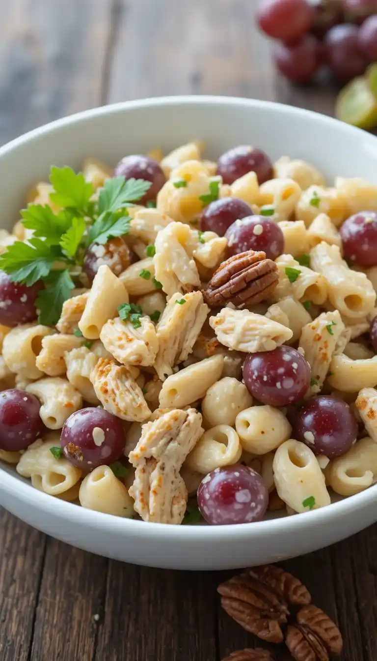chicken grape pasta salad