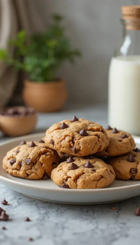 chickpea peanut butter chocolate chip cookies