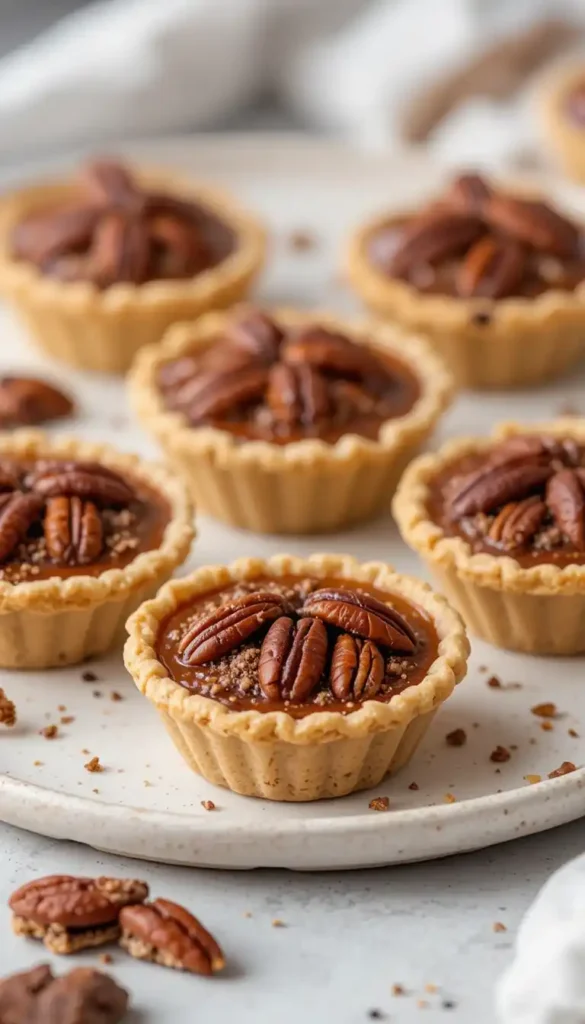 mini vegan pecan pies