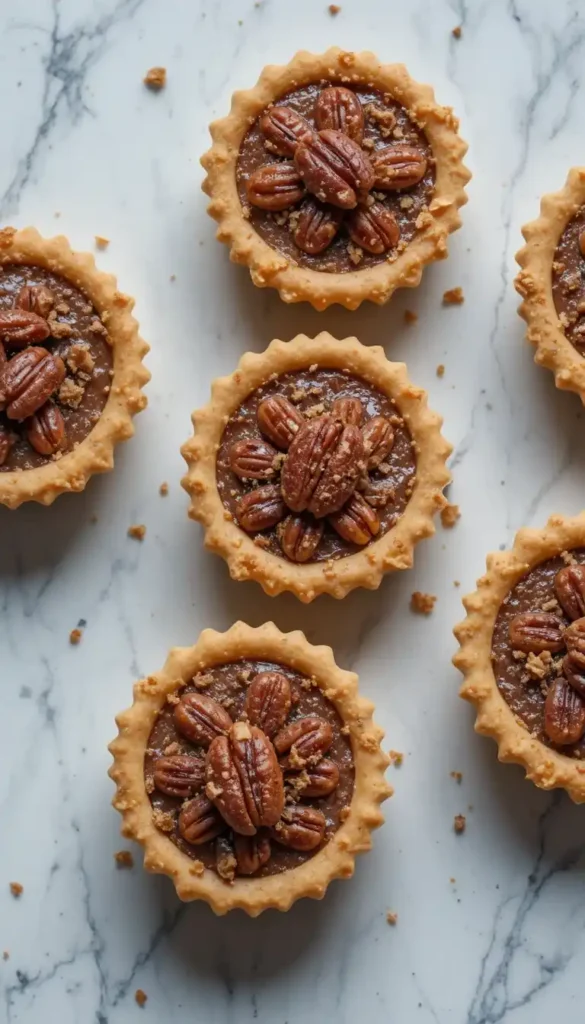 mini vegan pecan pies