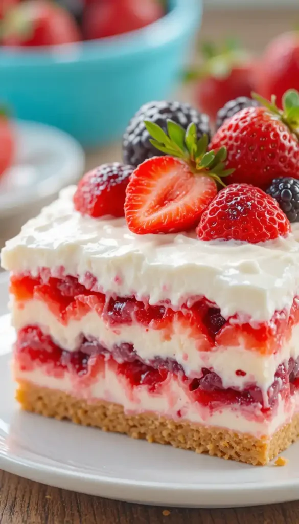 no bake strawberry jello lasagna recipe