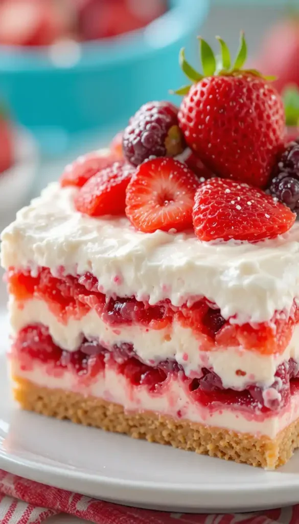 no bake strawberry jello lasagna recipe