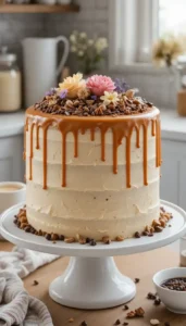 Caramel Coffee Buttercream Cake Recipe