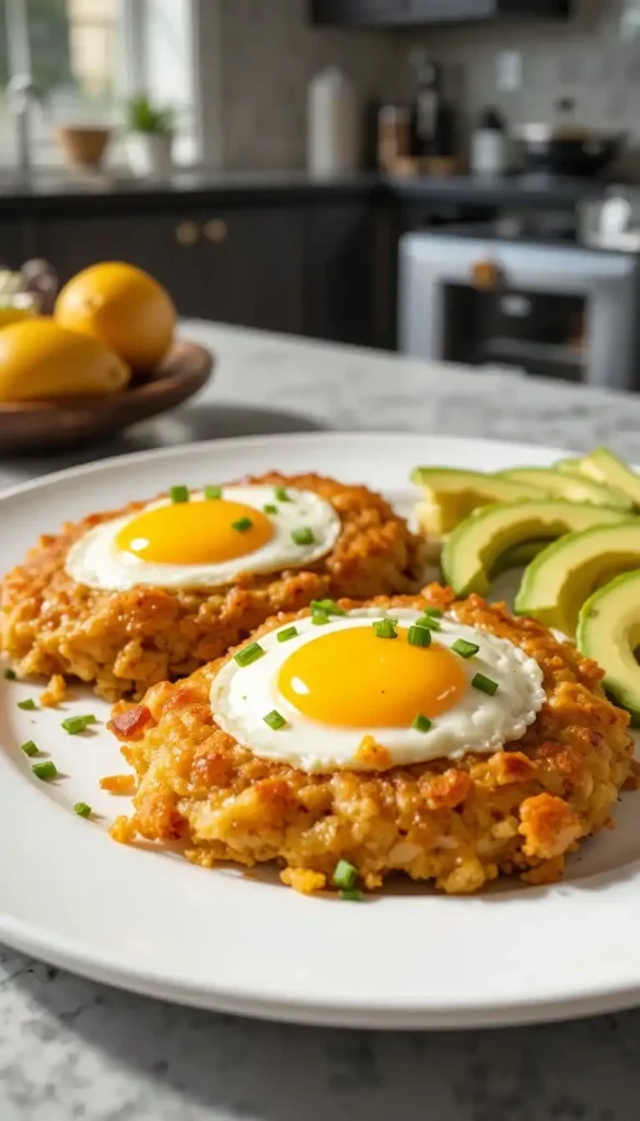 Air Fryer Hash Browns and Eggs