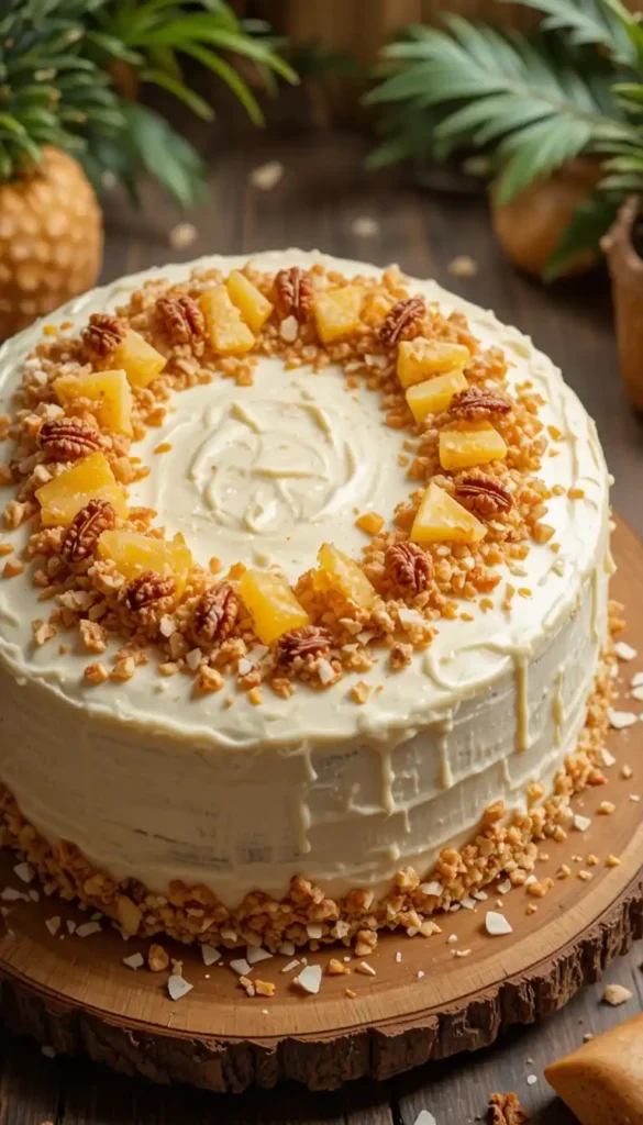 Hawaiian Carrot Pineapple Cake
