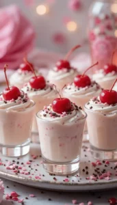 Tequila Rose pudding shots