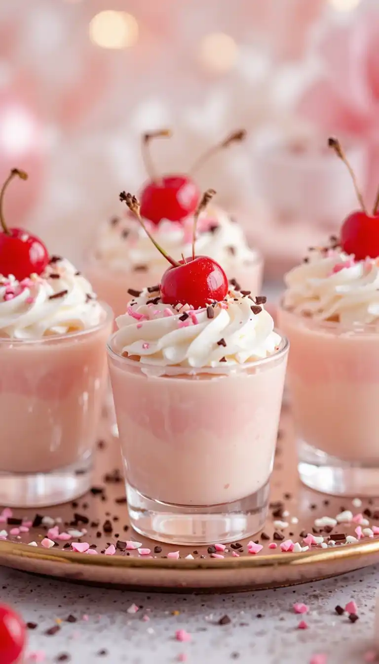 Tequila Rose pudding shots
