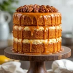banana pecan caramel cake recipe
