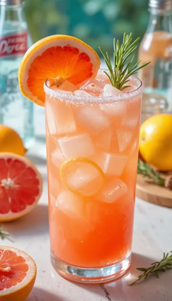 grapefruit Paloma mocktail