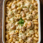 baked creamy chicken mozzarella pasta