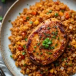 baked pork chops spanish rice​