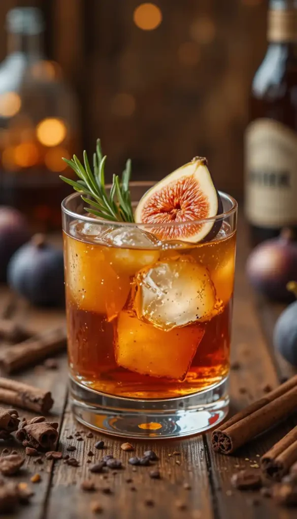 bourbon fig jam cocktail