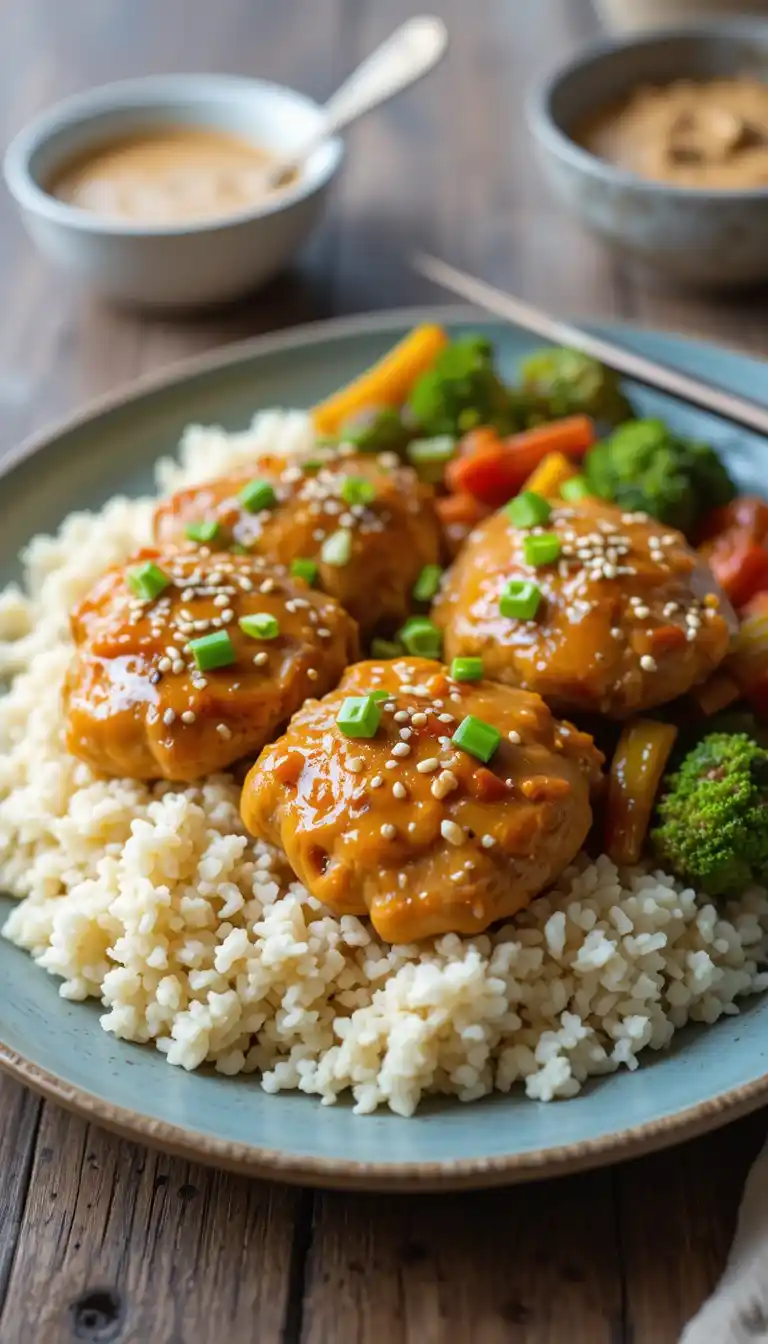 baked asian peanut butter chicken recipe
