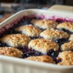 blueberry cobbler with canned blueberries​