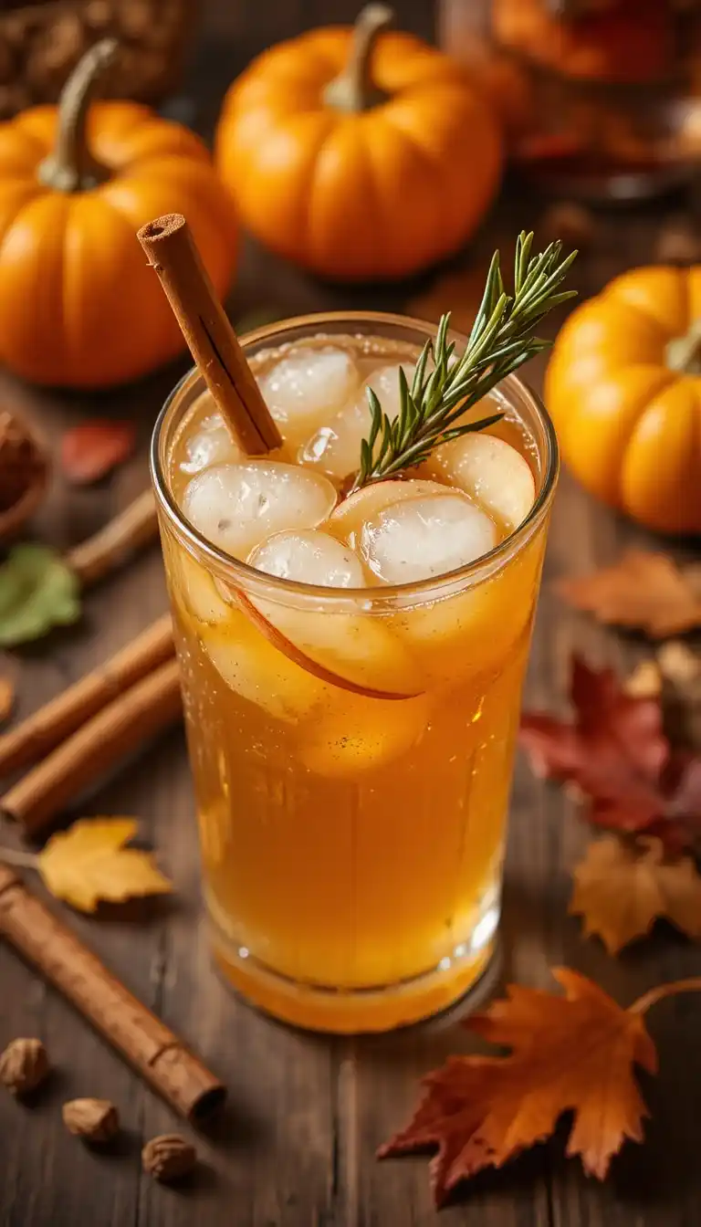 ginger beer apple cider mocktail